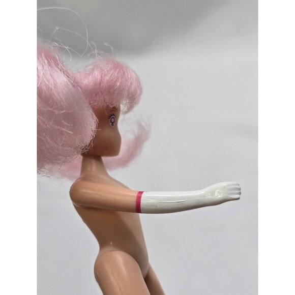 1997 SAILOR MOON CHIBI MOON CHIBIUSA RINI 5" DOLL PINK HAIR BANDAI IRWIN TOYS - Picture 6 of 14